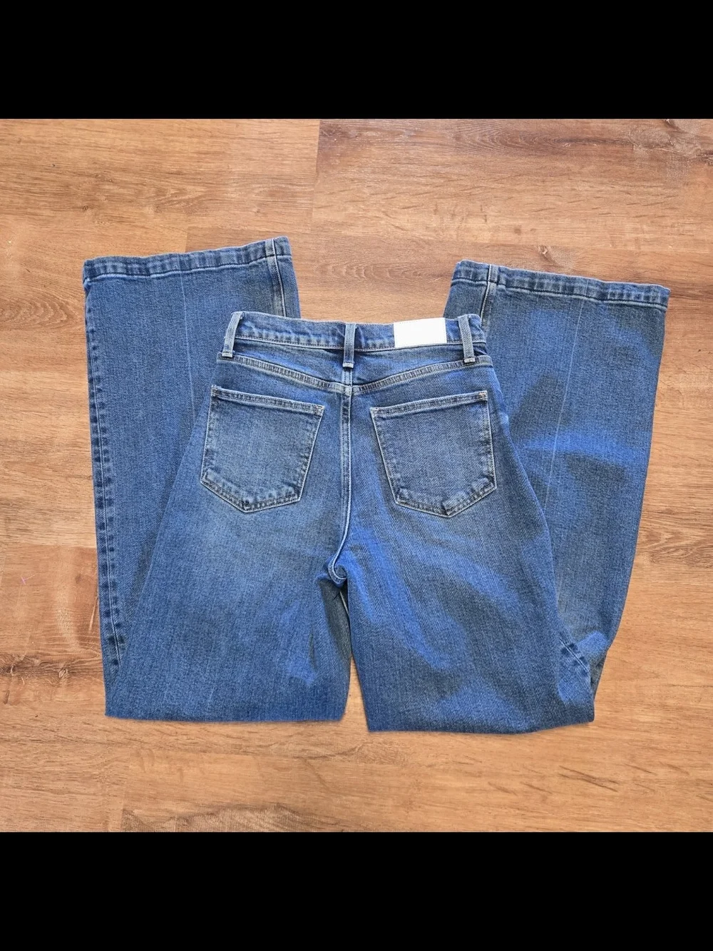 Pistola Lana Cider Wide-Leg Flare Jeans in Medium Blue Wash Size 26  High Rise - Picture 10 of 10
